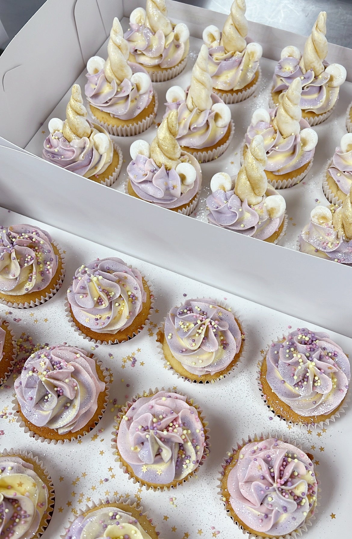 UNICORN PASTEL CUPCAKES