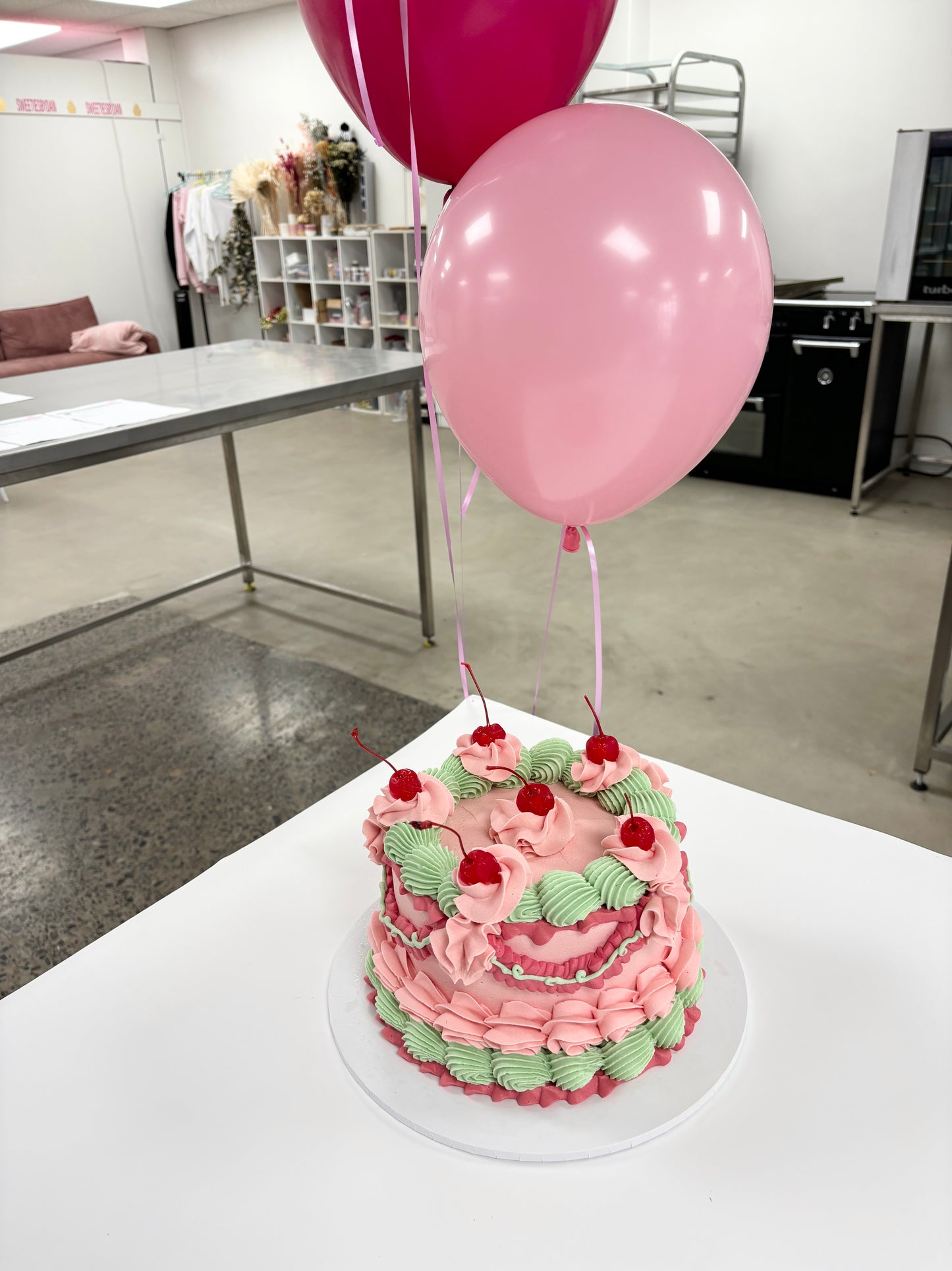 Maximum Frilly Round with cherries!
