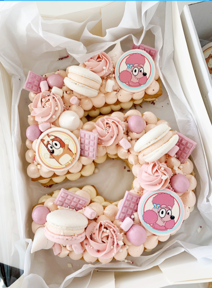 Letter/Number Cookie Cakes