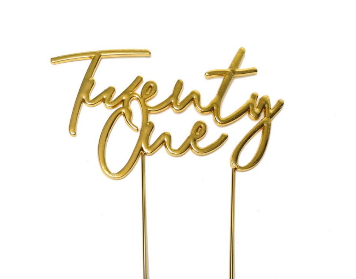ADD ON: METAL CAKE TOPPERS