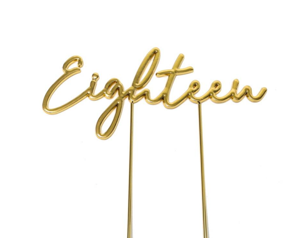 ADD ON: METAL CAKE TOPPERS