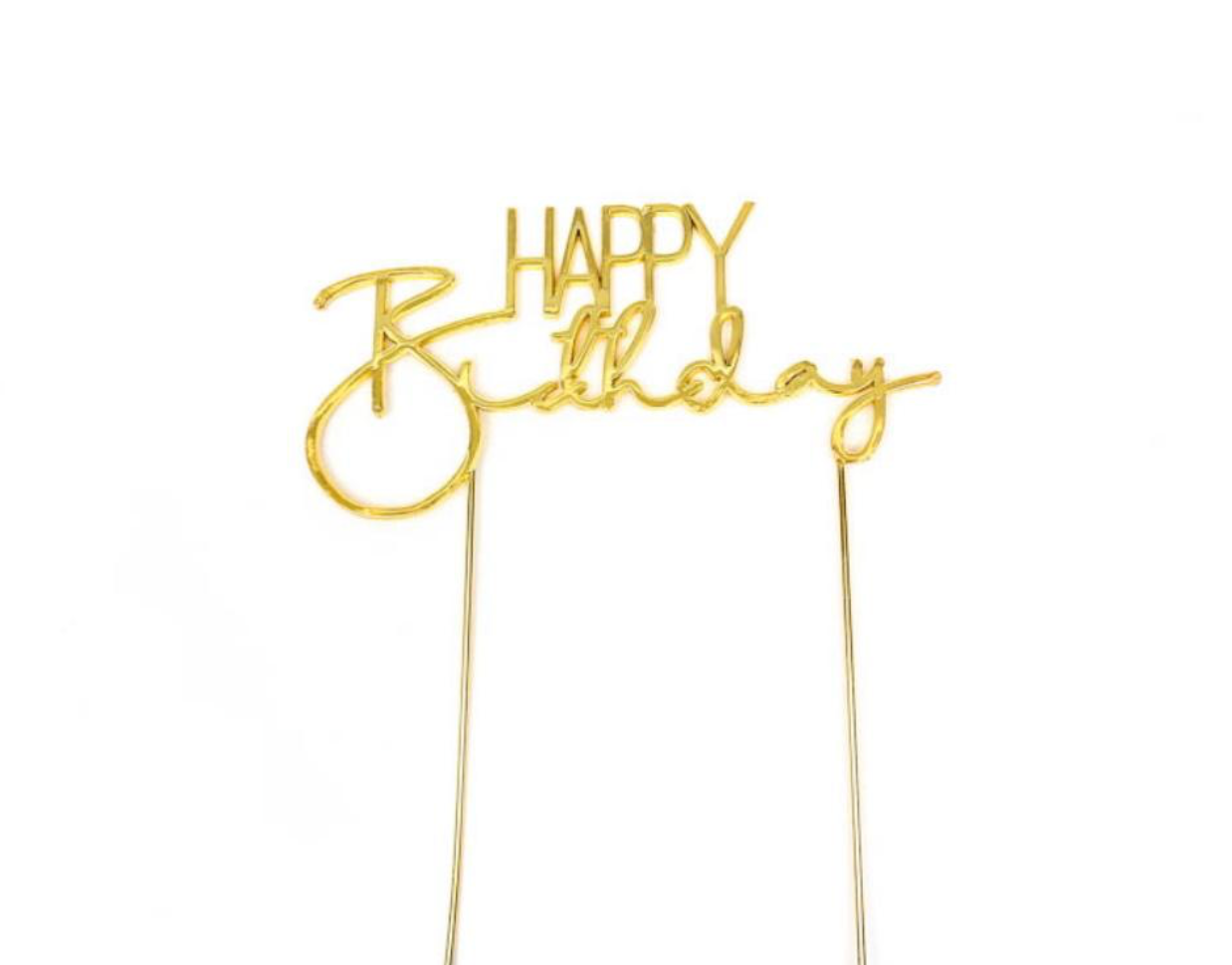 ADD ON: METAL CAKE TOPPERS