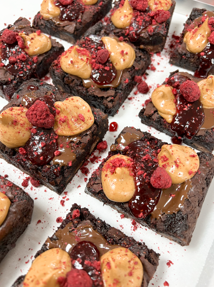 GLUTEN FREE VEGAN Full Slab Peanut Butter & Jam Brownie