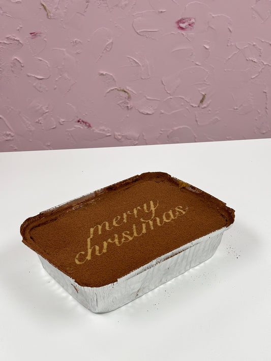 Merry Christmas Tiramisu Slabs (Blondie or Brownie)