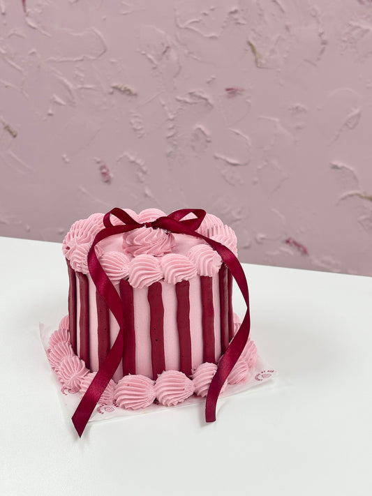 Mini Frilly Stripes Cake