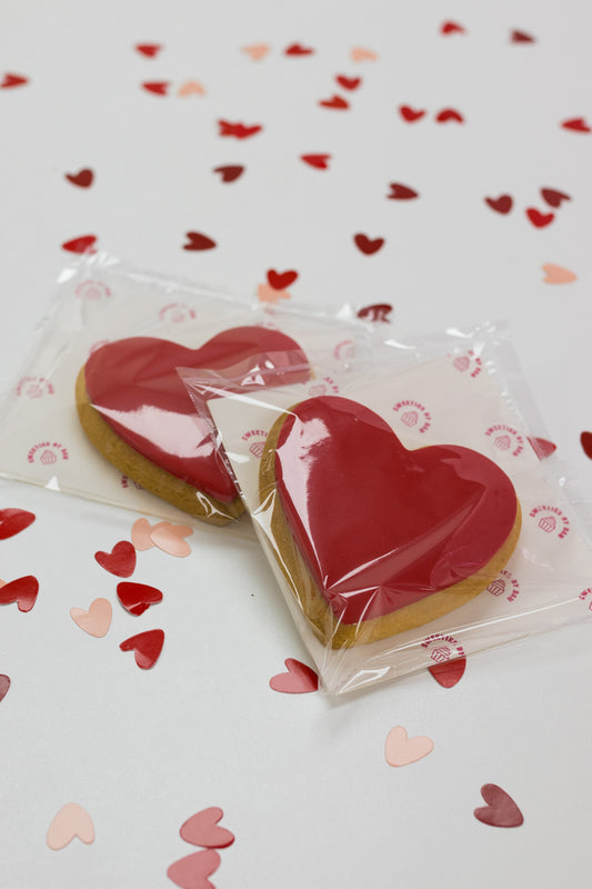 Large Red Heart Sugar Cookie