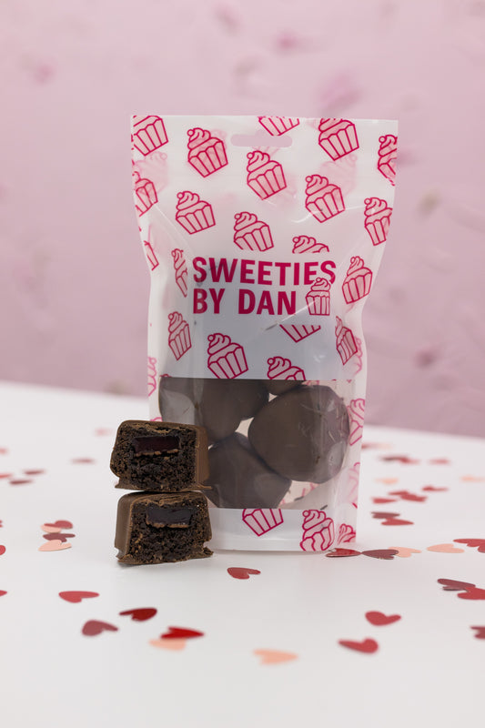 Limited Edition V Day BITE BAG - Choc Turkish Delight Brownie Hearts