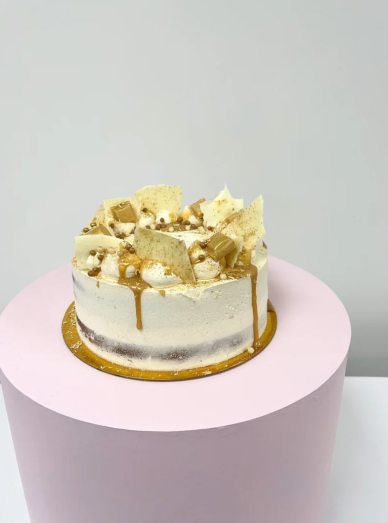 Golden Caramilk Celebration Cake