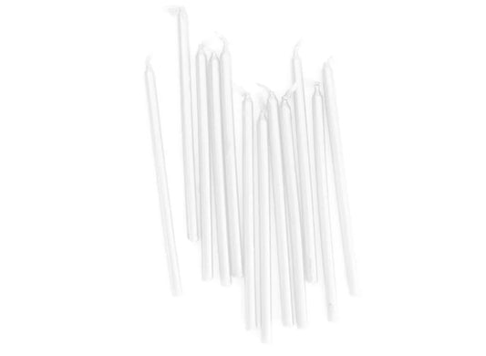 ADD ON: TALL SKINNY PEARL WHITE CANDLES